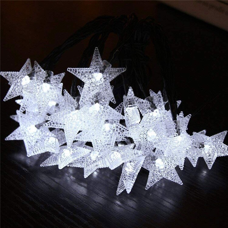 Solar Light Twinkle Star 50/100LED Solar String Lights Waterproof Solar Lamp Garden Tree Window Sun Light Summer Decoration: Cold white / 22M 200LEDs