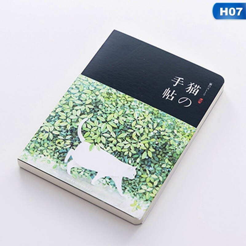 Cute Cat Notebook Paper Sketch Book Office School Supplies Blank Vintage Sketchbook Diary Drawing Painting 80 Sheet: H07