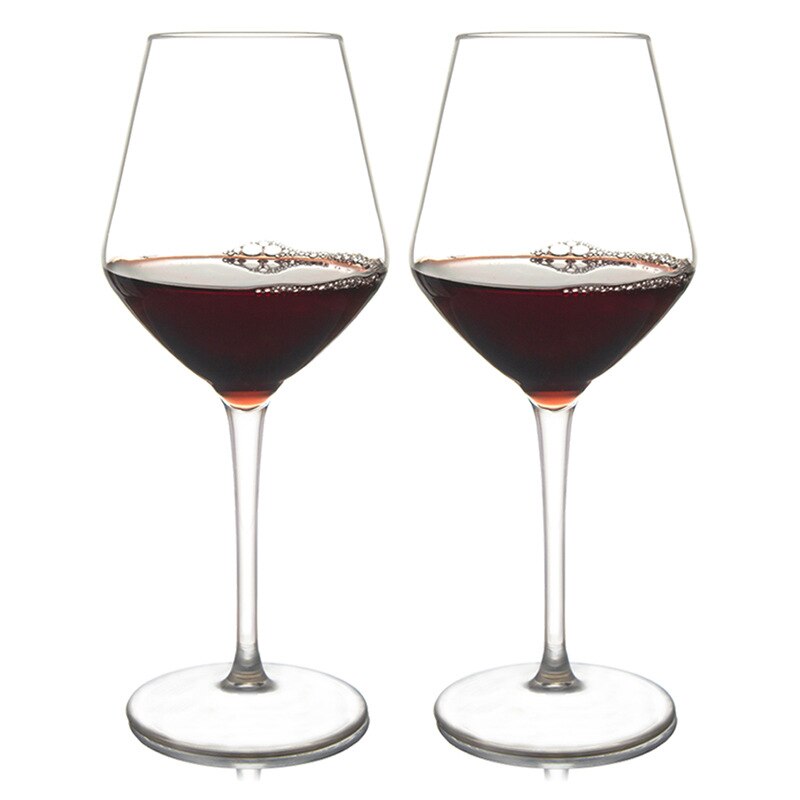 Transparent tall red wine glass Heat-resistant and -resistant silicone tritan plastic wine glass Home bar accessories