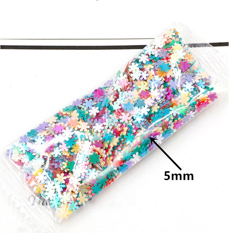 10g/Pack Star Snowflake Glitter Sequins Nail Art Decoration Alphabet Loose Sequins Epoxy Resin Mold Filler For DIY Jewelry Craft: 5