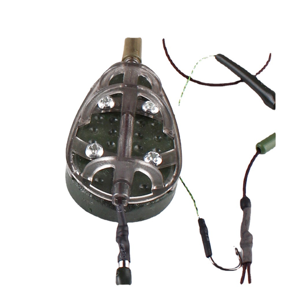 Outdoor Fishhook Method Bait Rack Lead Feed Hook Carp Fishing Bait Cage Bait Cage Cross-Border Feeder Fishing Gear Accessories