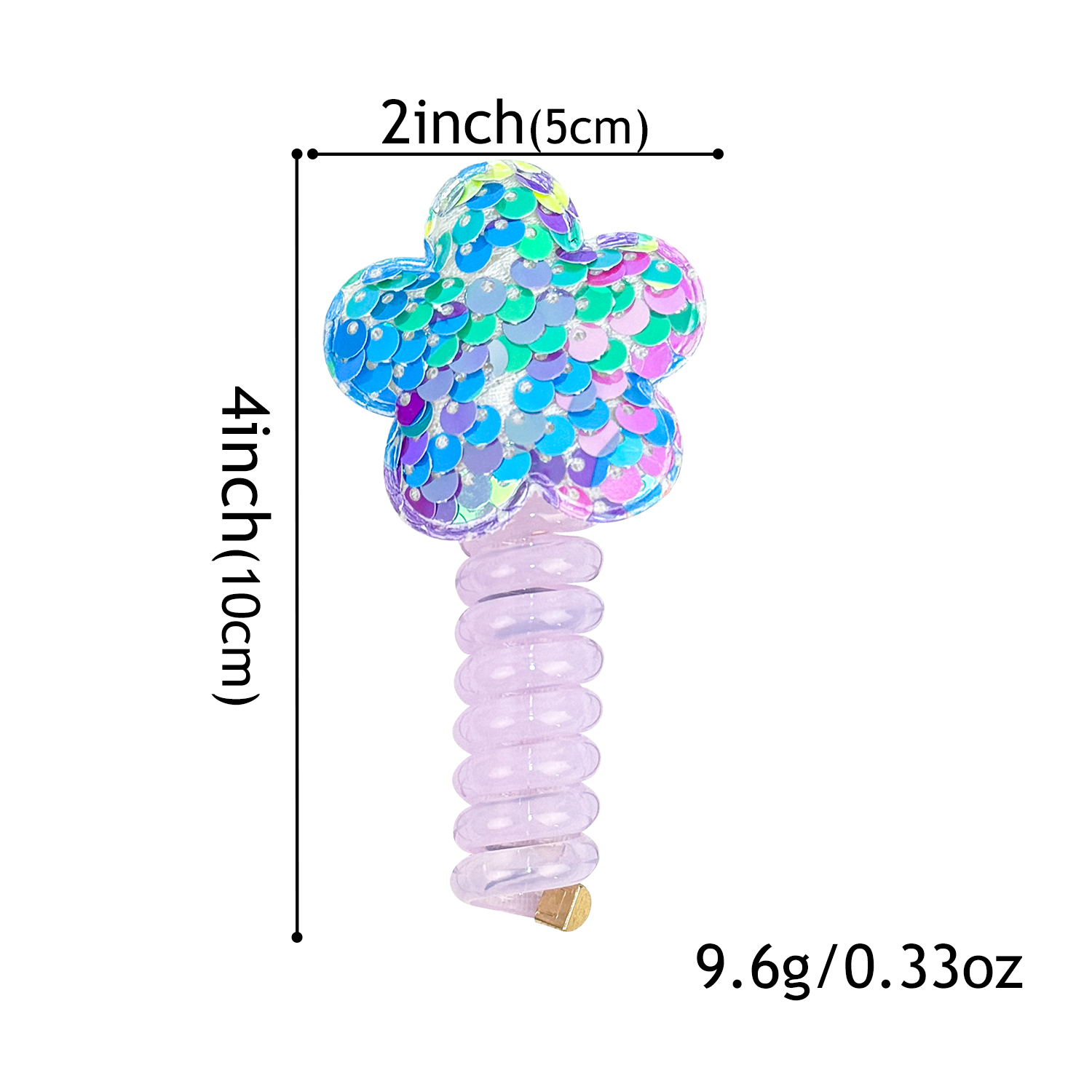 Pailletten Bloem Elastisch Haartouw Schattige Meisjes Telefoondraad Lijn Elasticiteit Glitter Ster Haarband Voor Kinderen Haaraccessoires