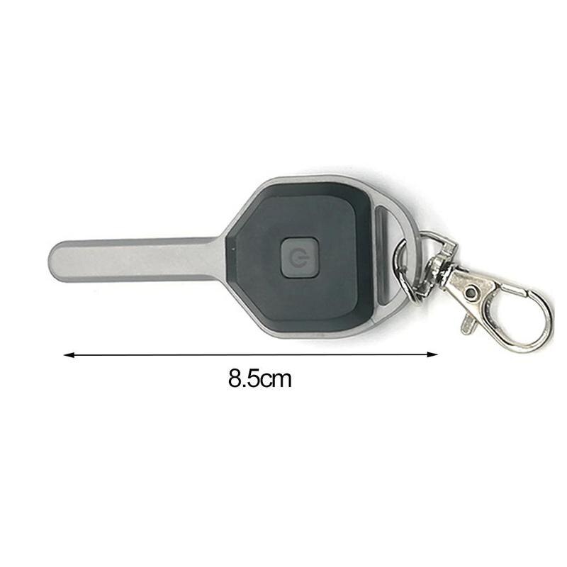 LED Light Keychain Key Shape High Brightness Battery Night Lighting Carabiner Flashlight Door T1W6
