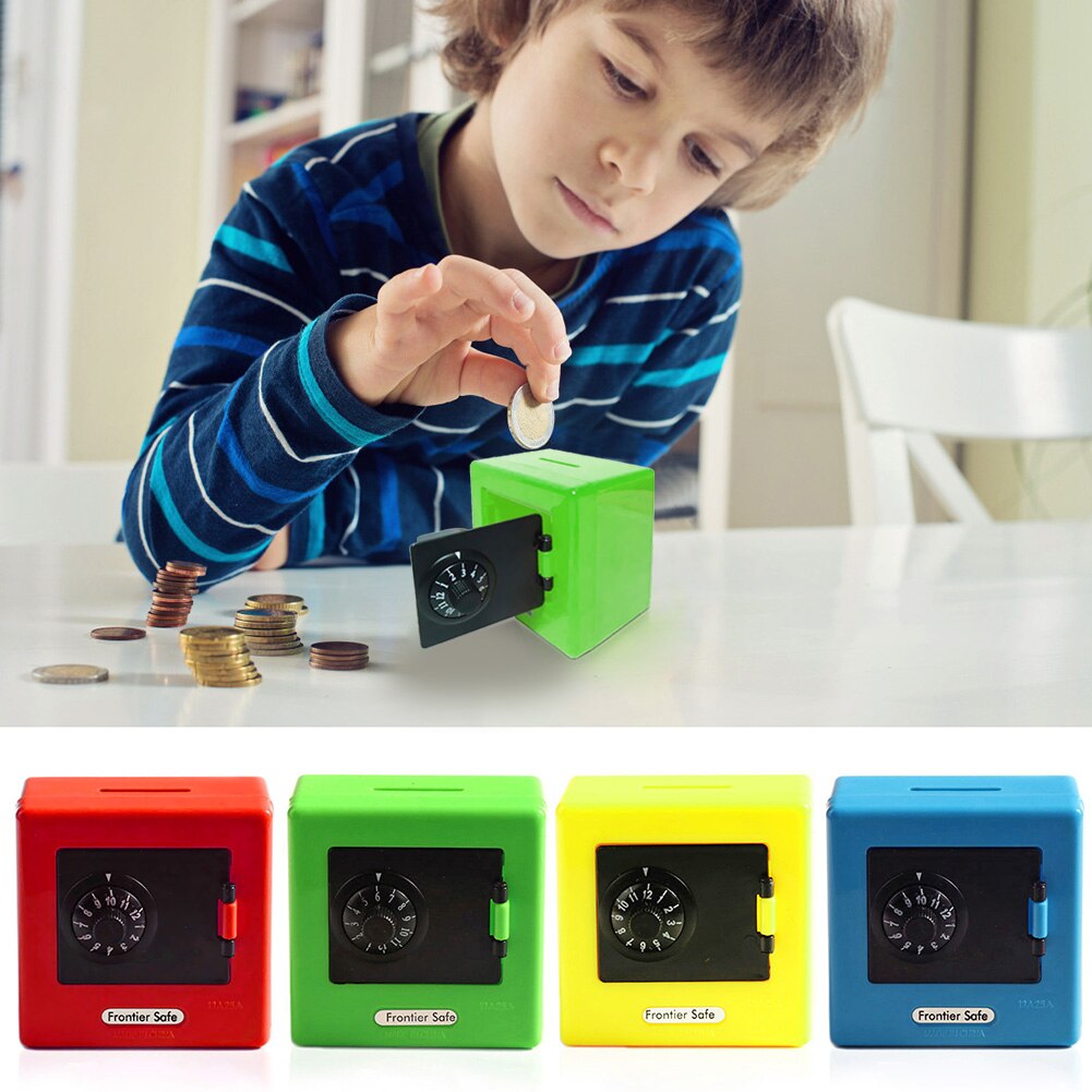 Combinatie Lock Money Saving Coin Opbergdoos Code Cash Veilig Case Spaarvarken Home Decor Veilig Voor Kids opbergdoos