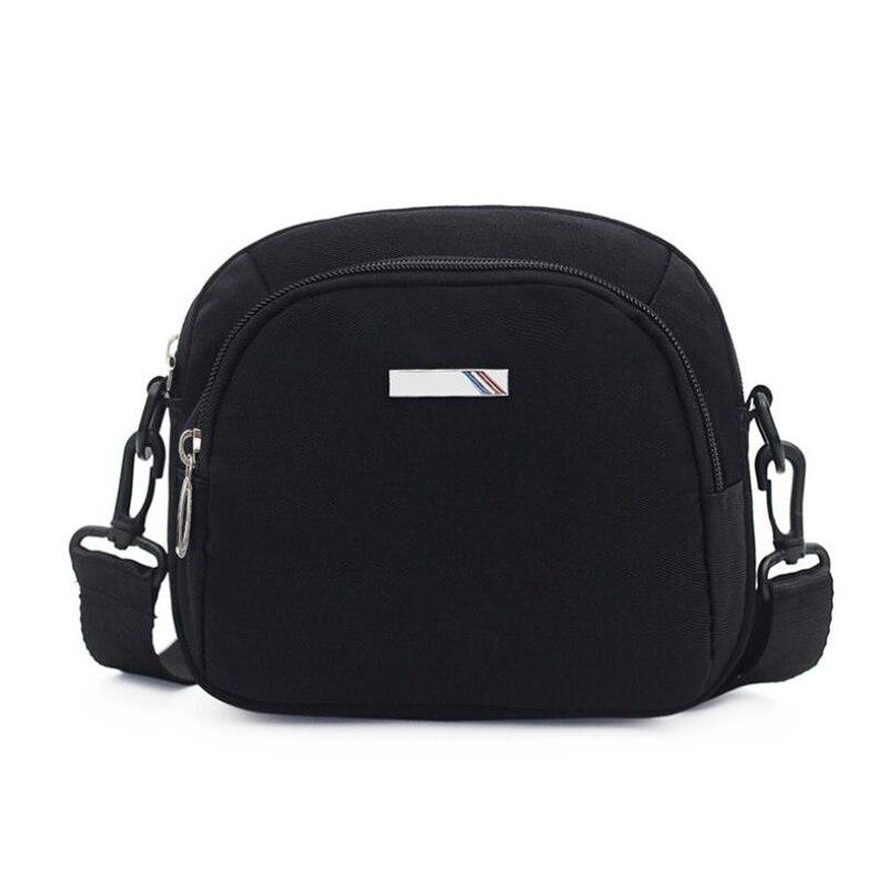 Sac à main pour téléphone portable Oxford Mini sac à bandoulière Smartphone pochette à glissière: black