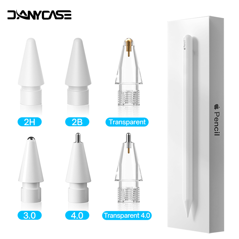 Tip voor Apple Pencil Tip Penpunt voor Apple Pencil 1e 2e Generatie 1 2e Gen Potlood Vervanging Tip 2H 2B 4.0 Transparante Penpunt