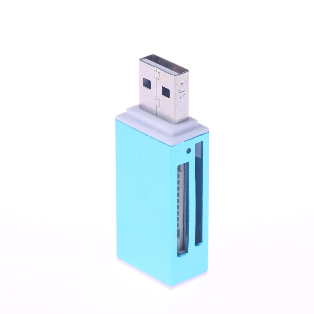 Kortlæser lille usb 2.0 multi hukommelseskortlæser adapter til micro sd sdhc tf  m2 mmc