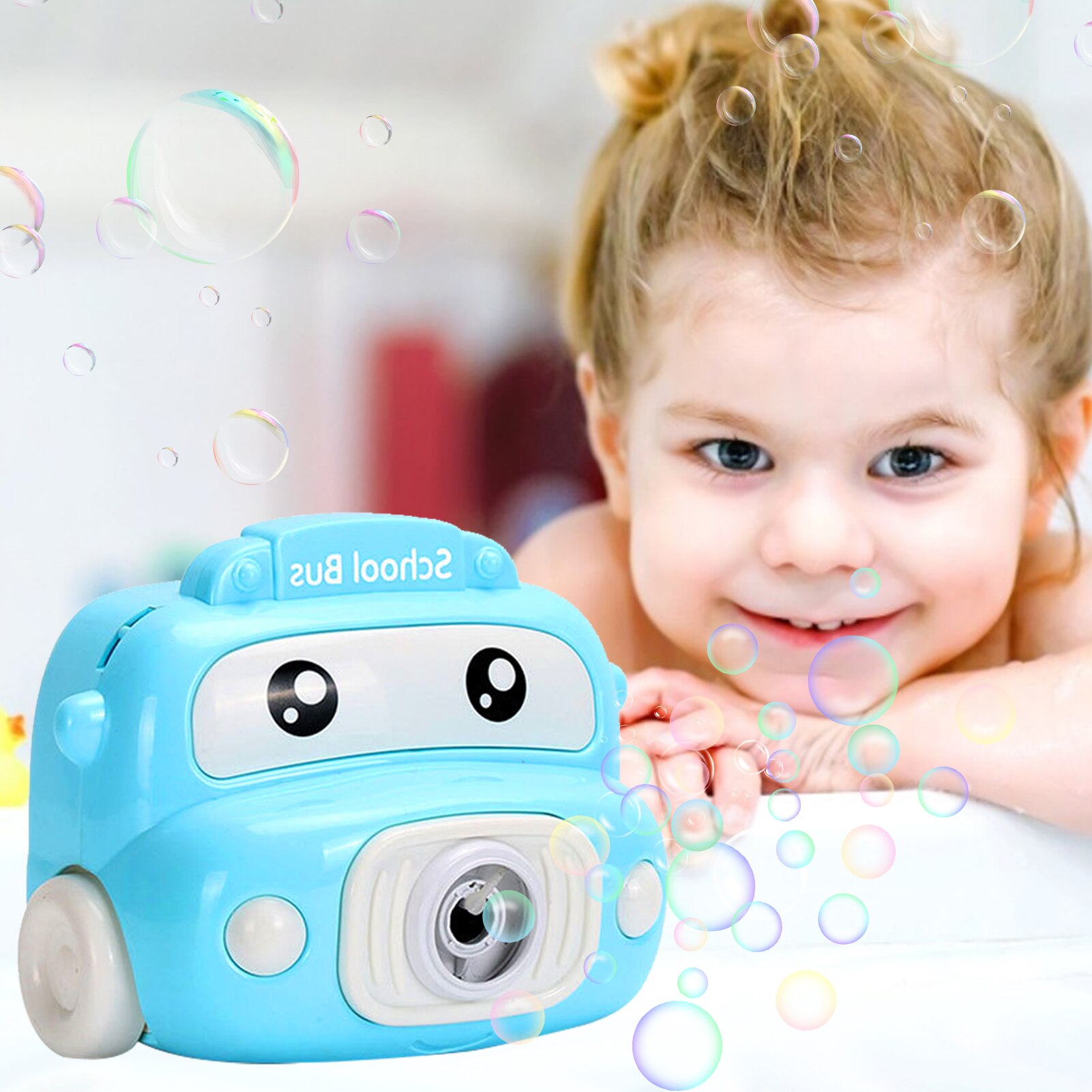 Camera bubble machine children's electric bubble machine fun music children bubble machine children's