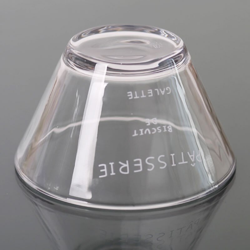 Glass salatbolle stor blandeskål frukt grønnsak display tallerken snack dessert glass bolle for hjemmefest middagsservise
