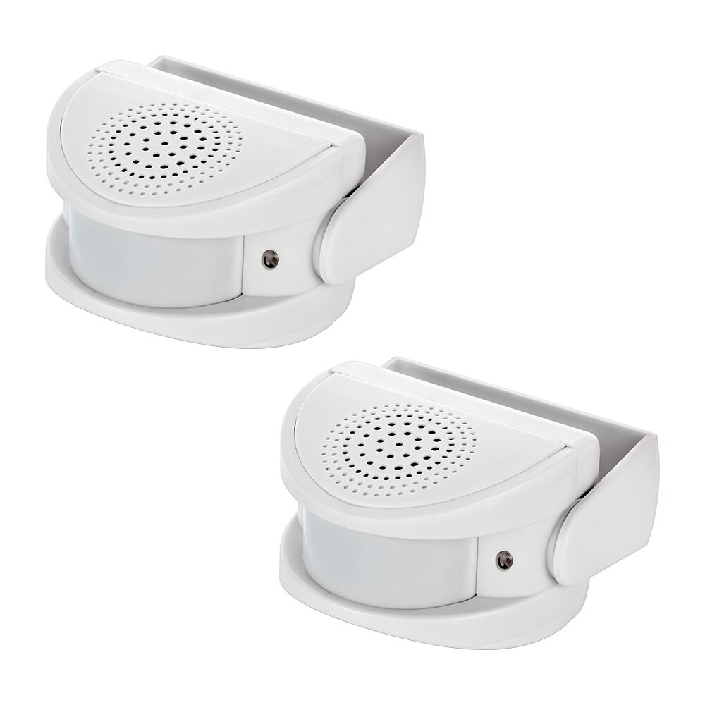 Fuers 32 Songs Wireless Guest Welcome Chime Alarm Door Bell PIR Motion Sensor for Shop Entry Security Protection Alarm Doorbell: 2 pcs