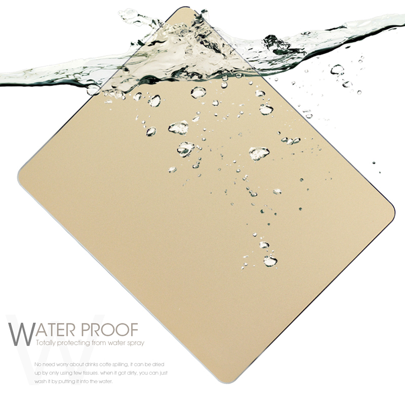 Geschäft-Mauspad aus Metall, doppelseitiges Aluminium, wasserdicht, rutschfest, hartes Mauspad, geeignet für Büro, MacBook, Laptop