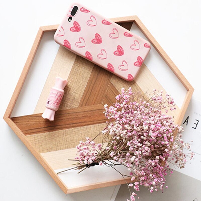 Houten Dienblad Decoratie Lade Hexagon Bakken Decoratie Lade Hout Thee Voedsel Server Keukengerei