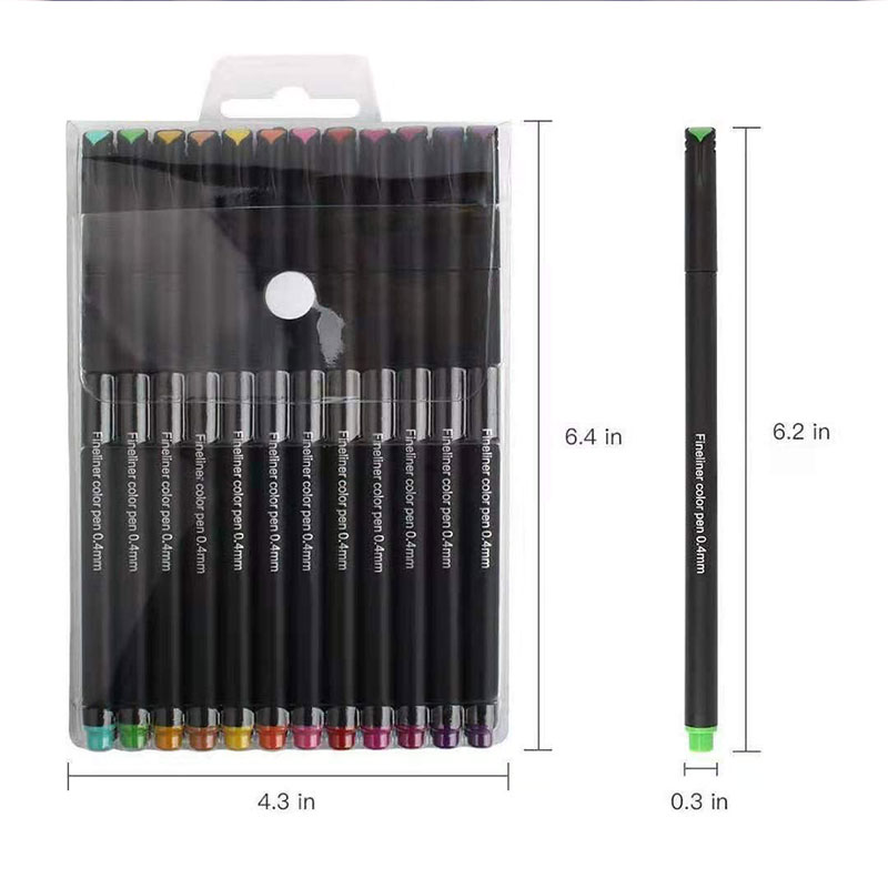 Fineliner Pen Felt Tip Sketching Anime Artist Illustration Technical Marker Watercolor Drawing Fineliner Pen Set