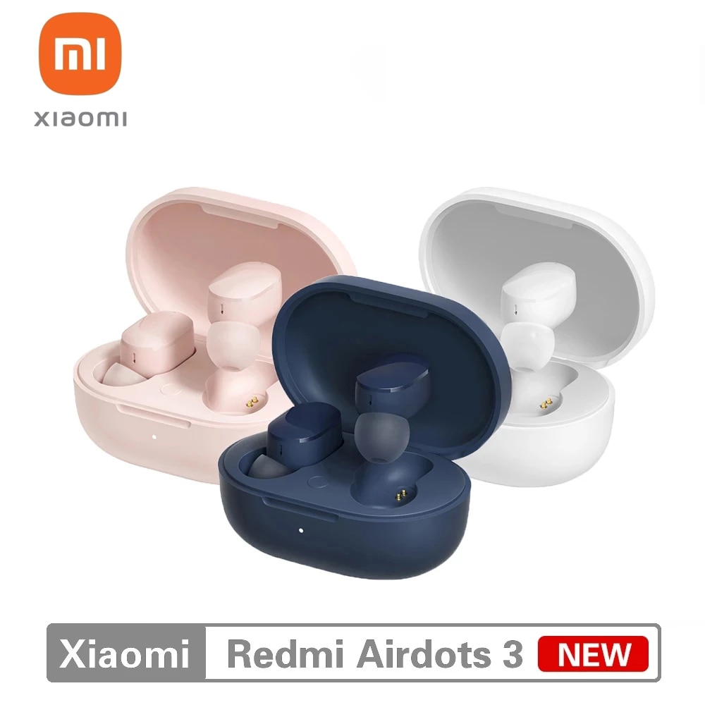 Xiaomi Redmi Airdots 3 Echte Draadloze Bluetooth Oortelefoon Hybrid Vocalism Adaptieve Stereo Bass Met Mic Handsfree Knoppen 3 Oordopjes