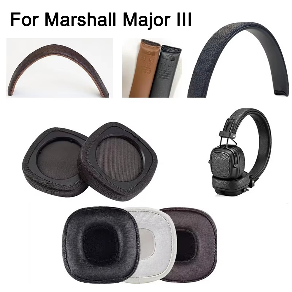 Cuscinetti auricolari di ricambio Cuscini per cuffie Marshall Major 3/Major III Cuffie Earpad Fascia Parti di riparazione Paraorecchie