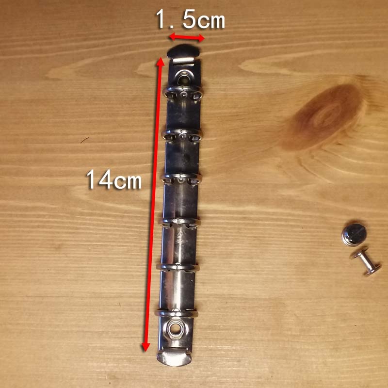 A7 6 anneaux à feuilles mobiles en métal reliure anneaux cahier mécanisme bricolage 3cm 2cm 1.5cm diamètre journal argent anneaux accessoires