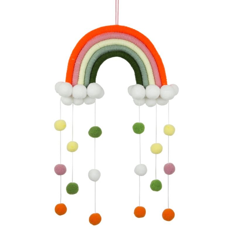 nordisch Regenbogen Wandteppich Handgemachte Weben Handarbeit schöNe Ornament freundlicher Zimmer Zauberstab Hängen Dekor: 9