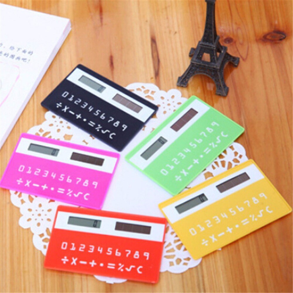 MINI Solar Calculator Handheld Silicone Scientific Multifunction Pocket Calculator Calculator for School Office Business Home