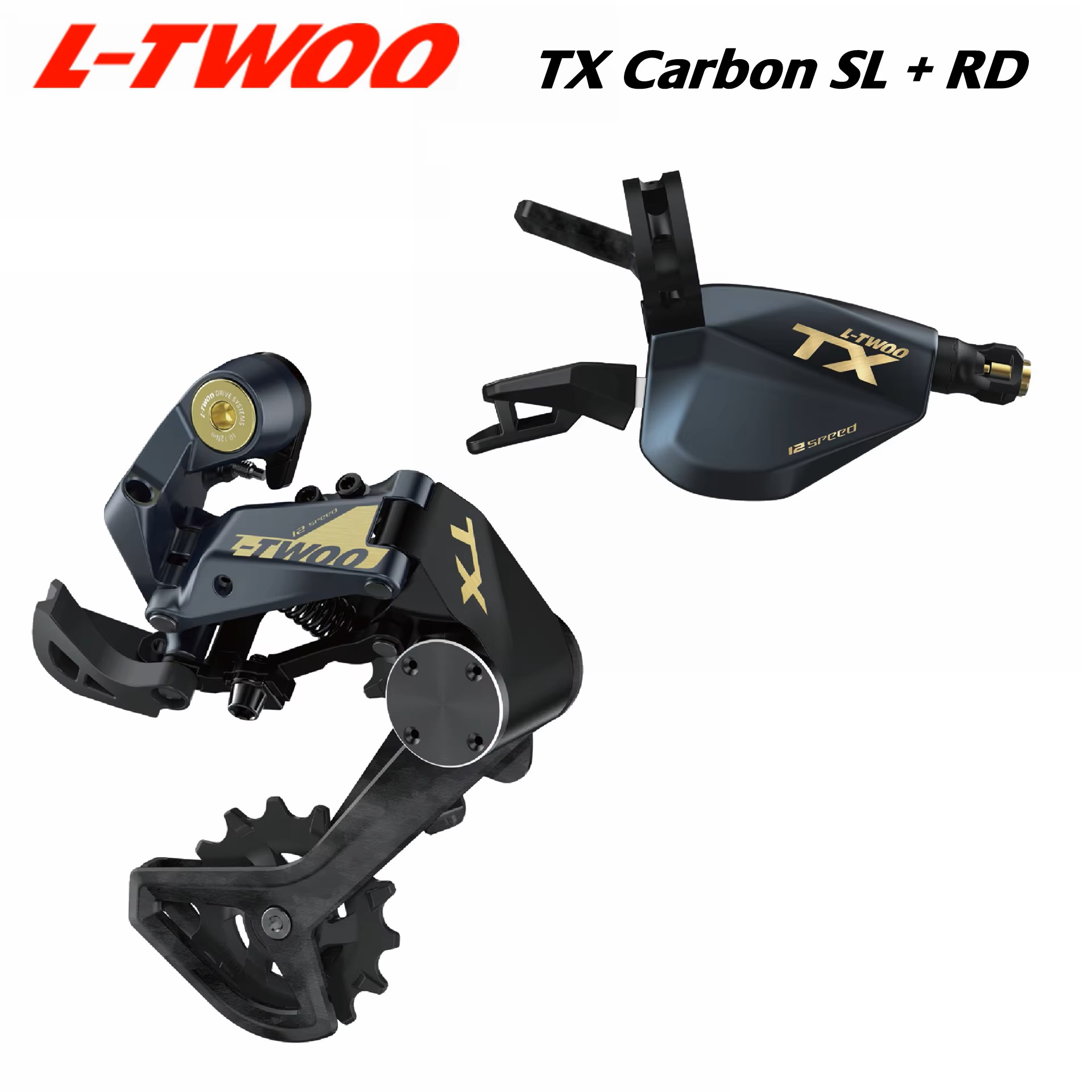LTWOO T2/T3/T5/T7/T9/TX Liberación bidireccional + Desviador trasero de amortiguación estabiliza: Azul