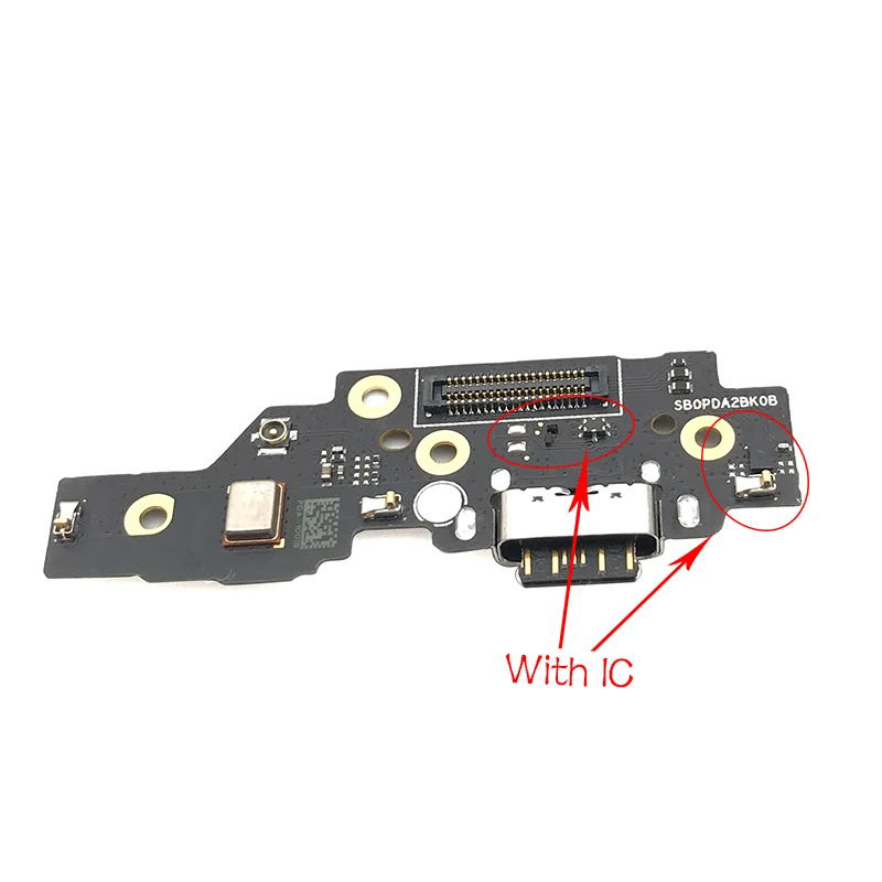 Placa de cabo flexível, porta de carregamento usb, conector plugue e microfone, para nokia x5 5.1 plus ta-1102 ta-1105 ta-1108 ta-110 ta-: Marrom