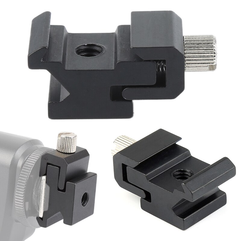 Camera Adjustable aluminum alloy Shoe Flash Bracket Mount Adapte rwith 1/4" Thread Statief Light Stand Statief