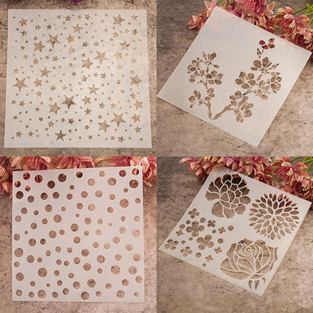 Plantilla de pintura de , álbum de recortes, decoración de arte artesanal para pastel, café