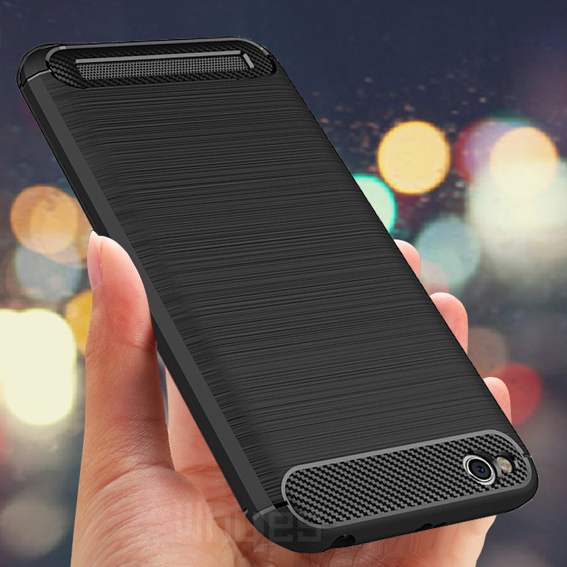 Voor Xiaomi Redmi 5A Case Siliconen Koolstofvezel Zware Schokbestendig Volledige Protector Ingericht Soft Tpu Case Voor Xiaomi Redmi 5A cover