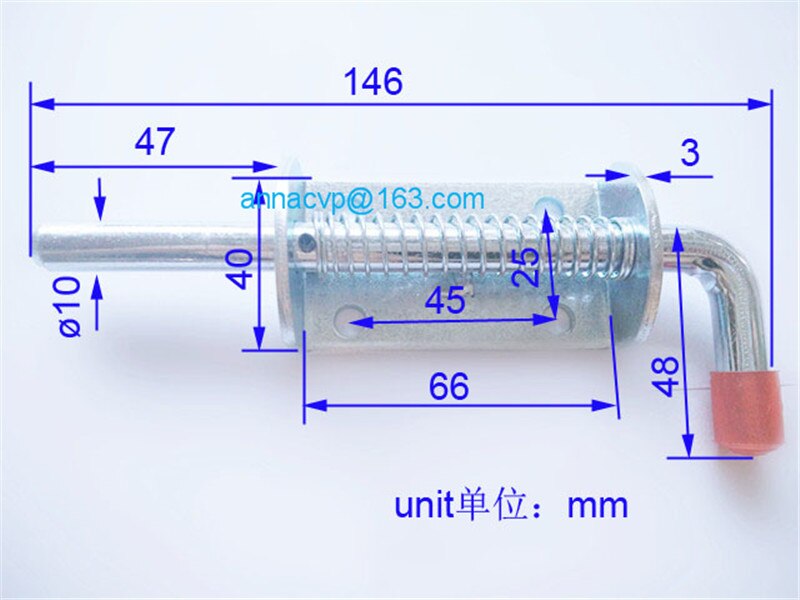 Tailgate Latch Fastener Lock Spring Loaded 10mm x 145mm spring loaded catches,Truck Trailer Ute