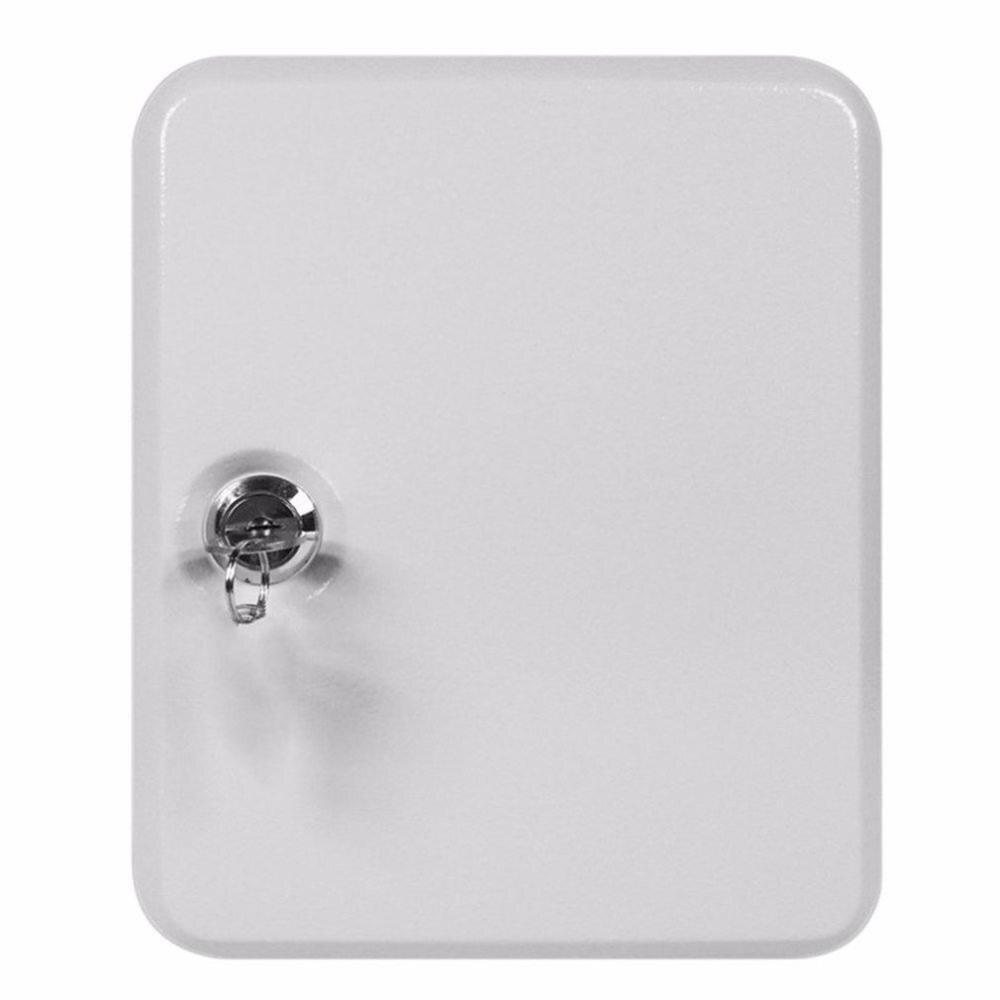 Key Box Household Wall-Mounted Password Key Cabinet Storage Box Management Box Wall-Mounted Car Key Box: Key white