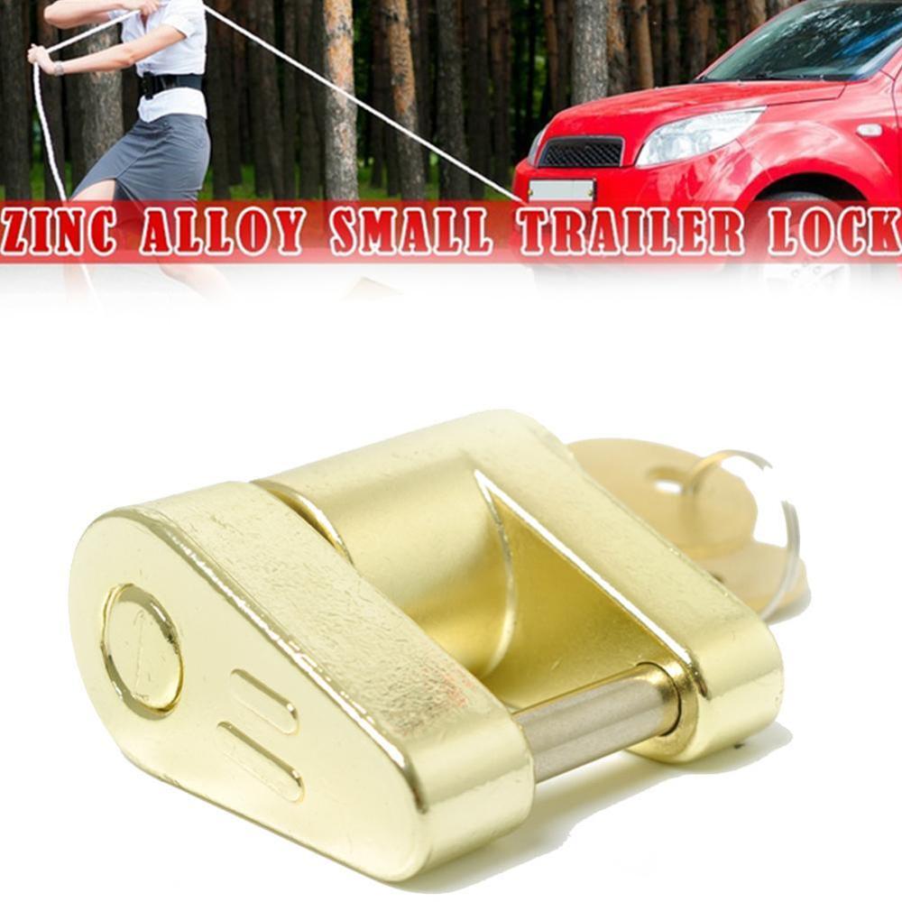 Candado acoplador de remolque, candados de latón macizo para enganche, antirrobo, Protector de seguridad Y7B1