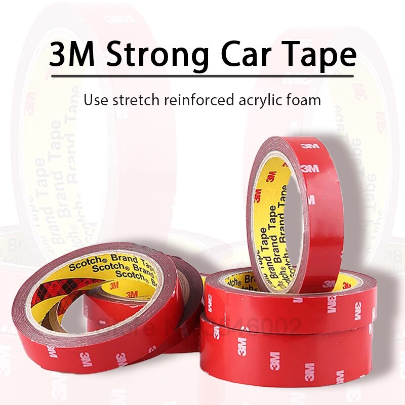 3M Super Sterke Dubbelzijdige Tape Geen Spoor Waterdichte Zelfklevende Acryl Auto Pad Two Sides Sticky Voor Auto home Office School