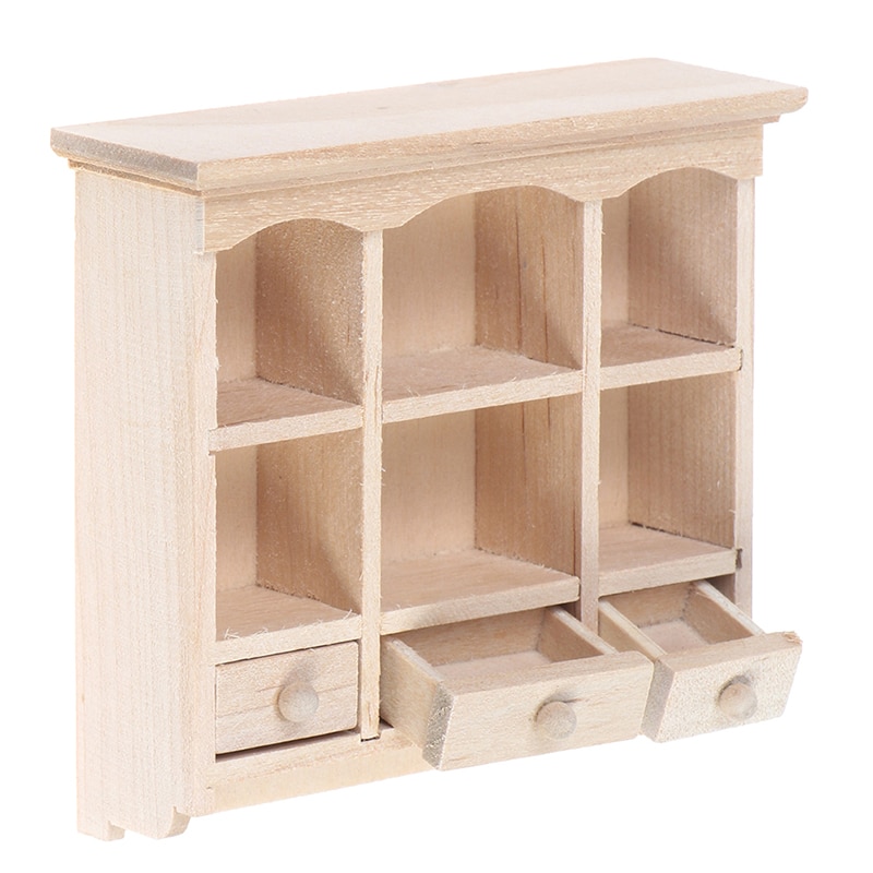 1/12 Miniatuur Kast Opknoping Kast Plank Model Poppenhuis Meubels Decor