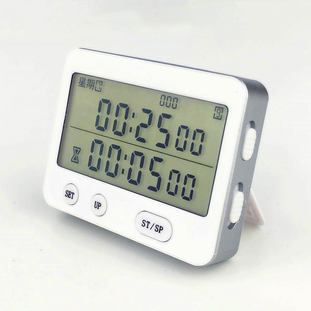 Yishi YS-255 Dual Screen Display Timer Wekker Tomaat Timer Stille Trillingen 99 Uur Timer Cronometro Digitale Minuteur