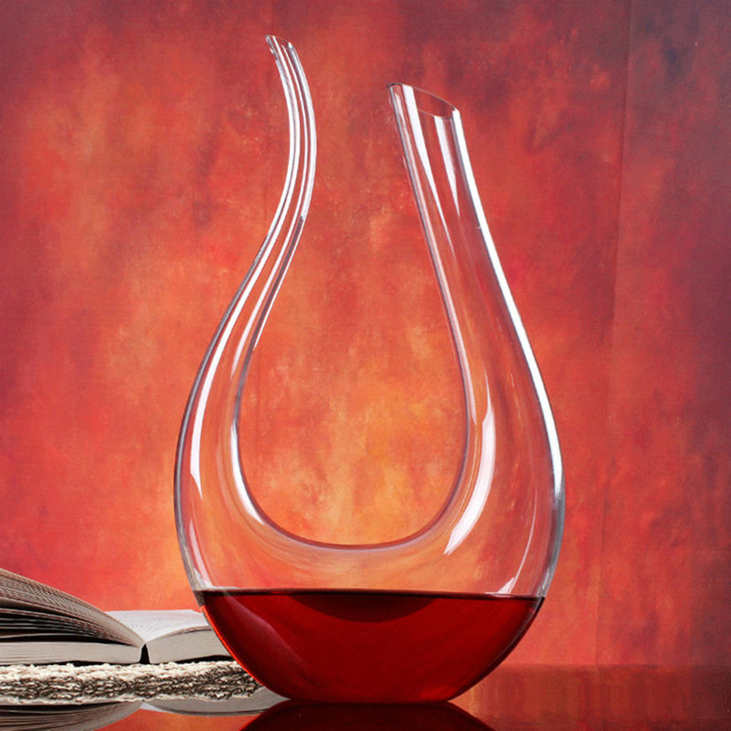 1500 ML Grote Decanter Handgemaakte Kristallen Rode Wijn Brandy Champagne Glazen karaf Fles Jug Schenker Voor Familie Bar