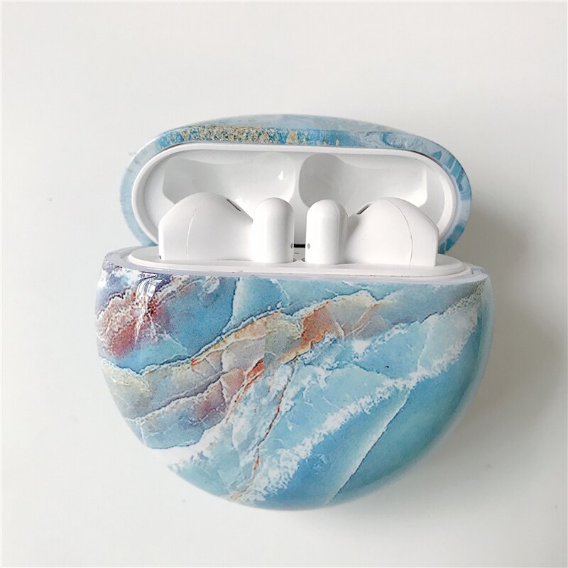 For Huawei Freebuds 3 Luxury Marble Wireless Bluetooth Earphone Shookproof Case For Huawei Freebuds 2 Pro Hard Charging Cover: A18