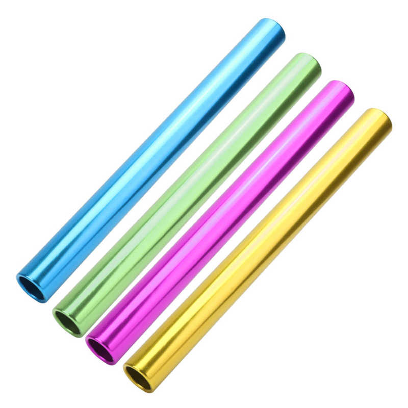 3 pièces D'athlétisme Bâton En Alliage D'aluminium Galvanoplastie Baguettes de Relais D'athlétisme Fournitures