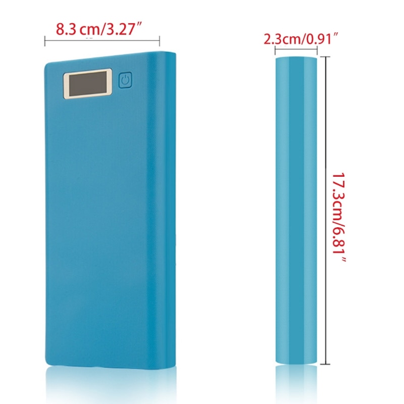 8*18650 Battery Holder Dual USB Power Bank Battery Box Mobile Phone Charger DIY Shell Case Charging Storage Case