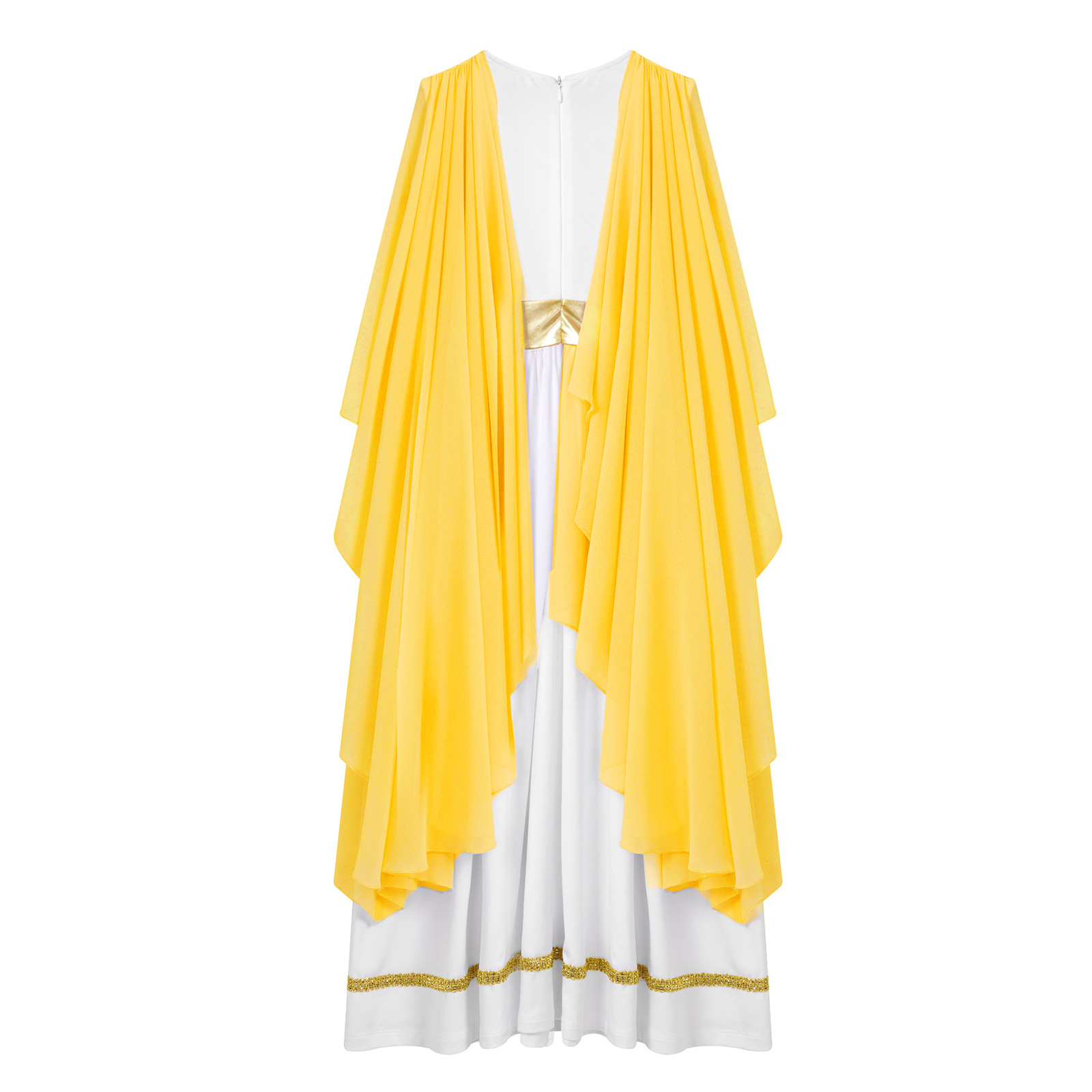 Girls Ancient Greek Princess Costume Robe Roman Grecian Toga Cosplay Sleeveless Shawls Tulle Robe Dress Halloween Performance