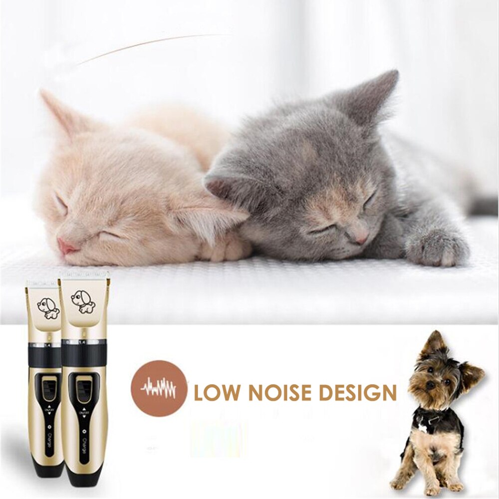 Electrical Pet Clipper Grooming Kit Rechargeable Pet Cat Dog Hair Trimmer Shaver Set Hair Cutting Machine