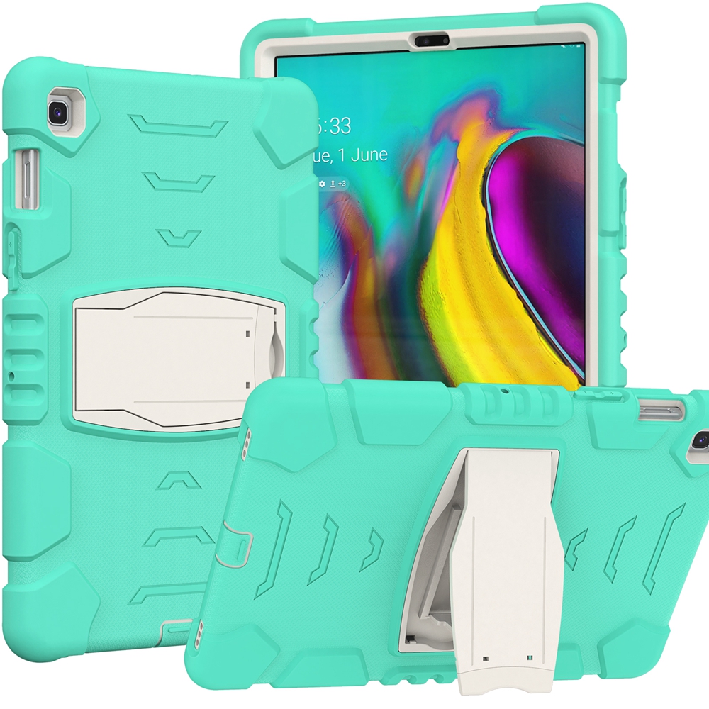 Coque pour Samsung Galaxy Tab S5e 10.5 pouces SM-T720 SM-T725, armure de sécurité pour enfants, antichoc, support hybride en silicone pour tablette: GRIS