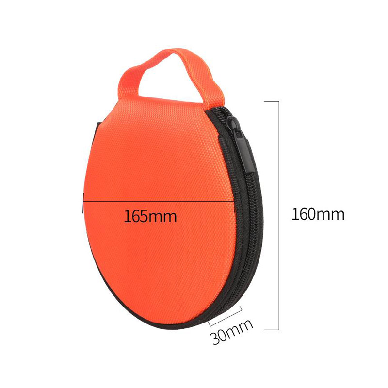 Étui Portable pour CD et DVD, sac de rangement en tissu Oxford de 20 capacités, support rond avec fermeture éclair pour la maison et la voiture