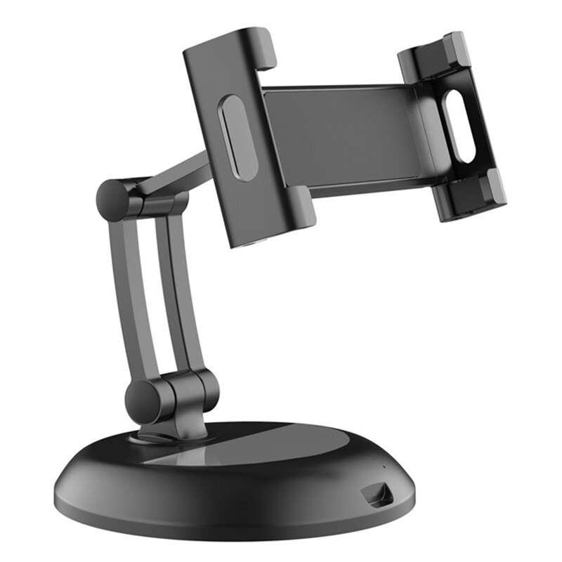 Tablet-halterung für den schreibtisch (höhen- und winkelverstellbar), kompatibel mit allen tablets und smartphones.: Braun