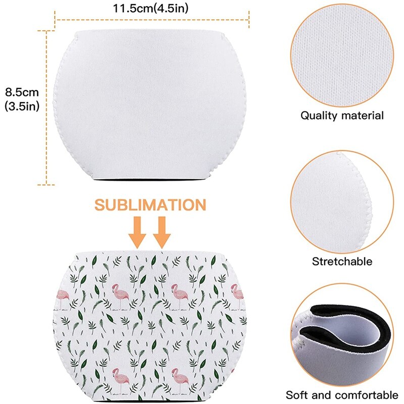 Sublimation Blanks Wine Glass Sleeve Neoprene Wine Glass Insulator Cover For Glass Sublimation Ornaments Supplies