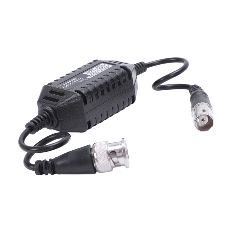 Coaxial Video Ground Loop Isolator Balun BNC Male to Female for CCTV Camera
