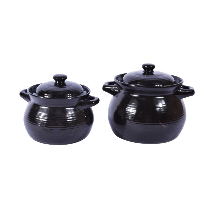 Ceramic Stew Pot Casserole Heat-resistant High-temperature Casserole Braised Burning Home Cooking Pot 3.5L