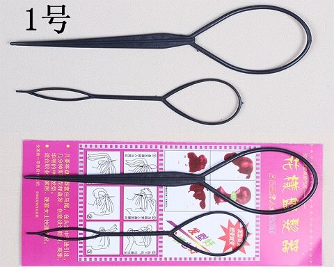 Accesorios de pelo multifuncionales para hacer moños en el pelo 2 unidades, accesorios de trenzado para placa, pasadores, diadema de plato rápido,: 1