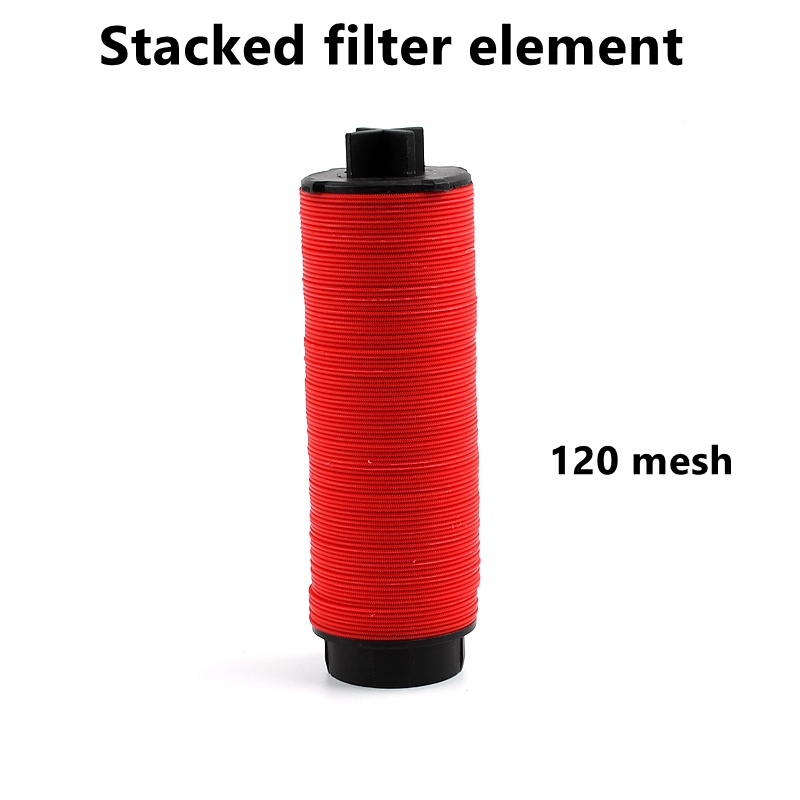 3/4'' 1'' 1.2'' 1.5'' 2'' 2.5'' Y-Type Filter PE/PVC Joints Agricultural Irrigation Water Filtration 120 Mesh Filter Element: Red / 1''