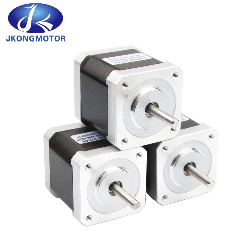 Jkongmotor 48mm Nema 17 Stepper Motor 50N.cm Nema17 Step Motor 1.68A 42BYGH Motor 4-lead for CNC 3D Printer Motor