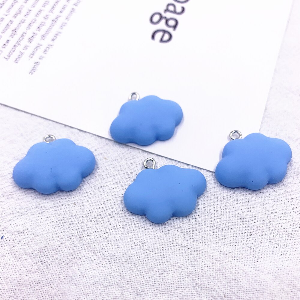 10 PCS CloudResin Charms Cute Pendant Findings Diy Earring Necklace Toys Keychain DIY Making Accessories