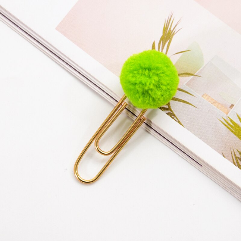 10 pièces/paquet cochon signet dessin animé Kawaii rouleau queue cochon Mini mignon trombone fille bricolage main compte petite broche fournitures de bureau: 10Pcs Green